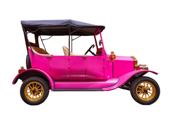 Carro clásico 3 a 4 personas - Fucsia - Image 4