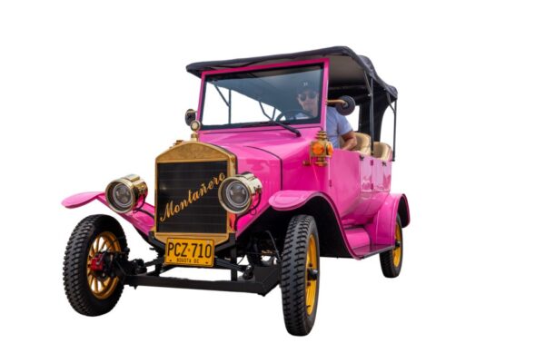 Carro clásico 3 a 4 personas - Fucsia