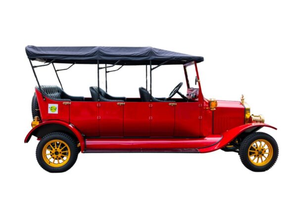 Carro clásico 5 a 7 personas - Color Rojo - Image 5